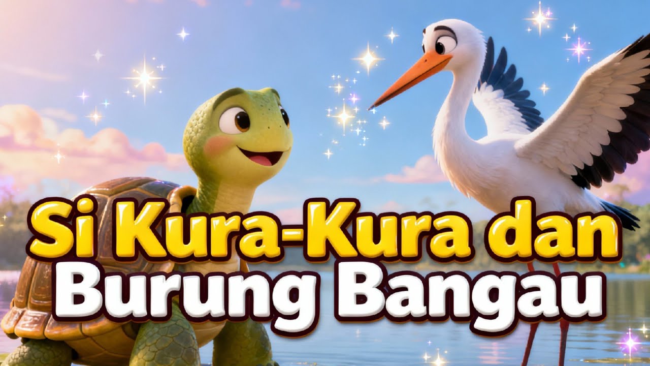 Si Kura-Kura dan Burung Bangau 🐢🕊️ Dongeng Anak Penuh Pesan Moral | Cerita Pengantar Tidur