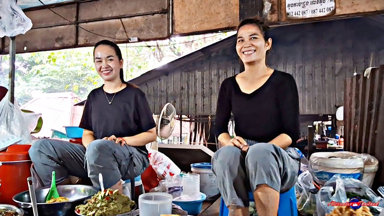Auswandern, ich gehe auf einen einheimischen Markt! #auswandern #travel #kambodscha #thailand