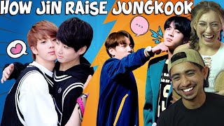 How Jin Raised Jungkook - Chaotic Reaction!