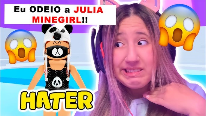 Julia minegirl vitoria mineblox e natasha panda em feltro