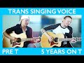 Trans Singing Voice: Pre T vs 5 Years on T || Jeff A. Miller