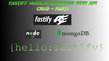 *2022* fastify mongodb REST API CRUD - Part1