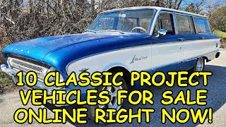 FIX-EM-UP FRIDAY! 10 Classic Project Cars for Sale Across North America - Links to Listings Below by MG Guy Vintage Vehicles 3,634 views 1 month ago 12 minutes, 58 seconds