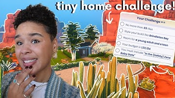 Building a TINY HOME in the sims but I use a RANDOM BUILD GENERATOR!