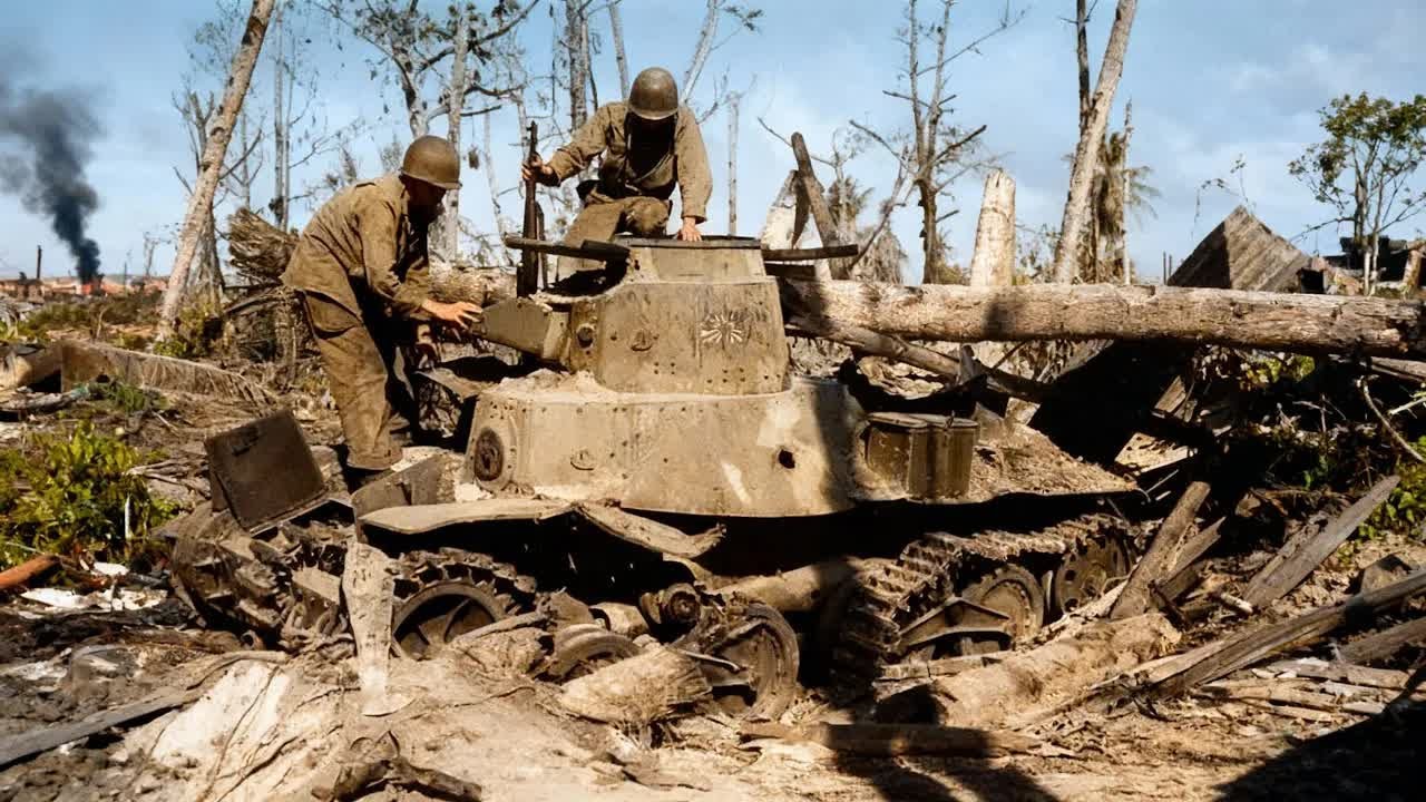 US Marines Examined Japan’s Ha Go Tank — Laughed When  50 Cals Ripped It Open