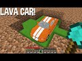 I just MINED DIRT but FOUND LAVA CAR underground in Minecraft ! SECRET CAR !