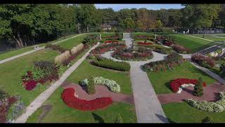 Beautiful Sunken Garden at Phillips Park, Aurora , Illinois
