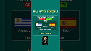 😱FIFA World Cup 2026 Full Match Schedule | Group H Stage Fixtures Revealed! Groups, Dates & Venues