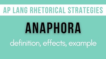 Anaphora: Explanation, Effects, Example | AP Lang Rhetorical Strategies
