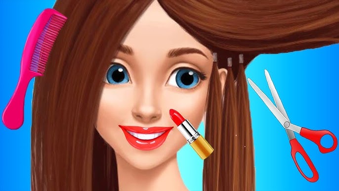 girl play game fashion princess hair