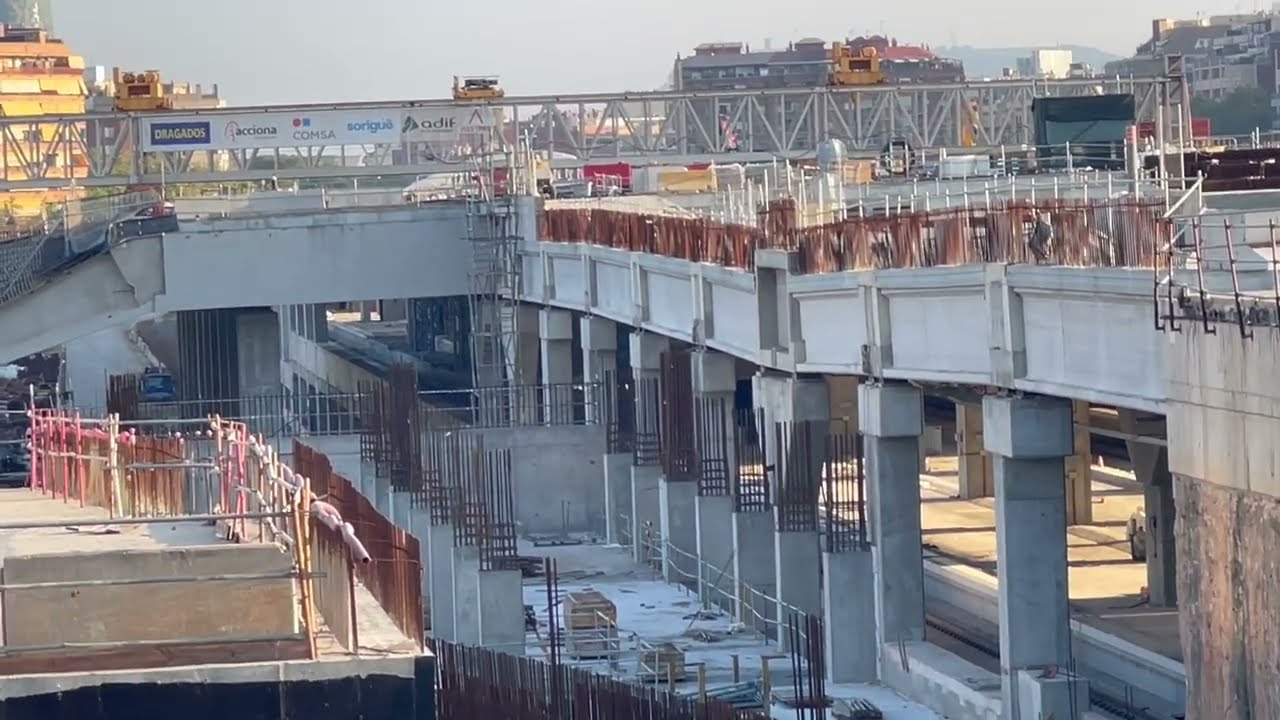 ¡GRANDES AVANCES EN LA PLANTA SUPERIOR! OBRAS ESTACIÓN DE LA SAGRERA AGOSTO 2024