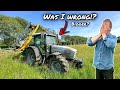 WE SHOULD HAVE GONE BIGGER... FARMER FALLS OUT WITH HIS BRAND NEW TRACTOR...