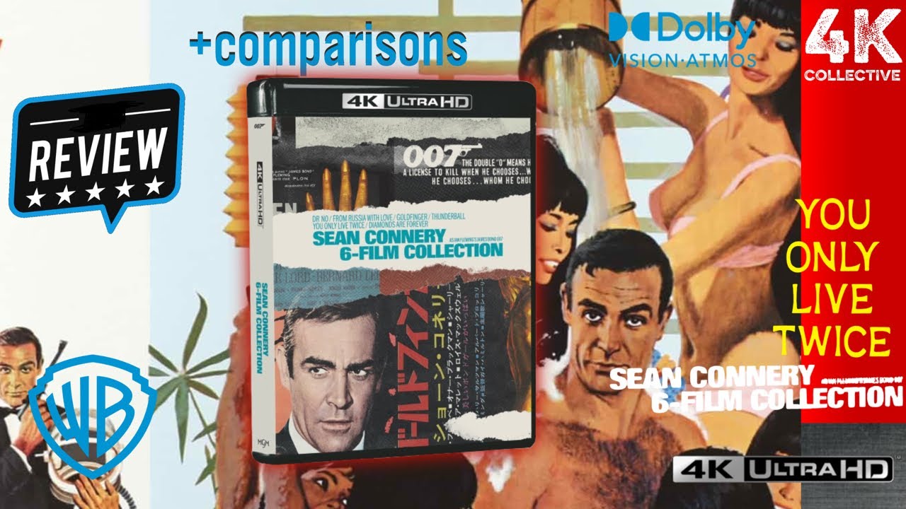 007 James Bond - Sean Connery 6 Film Collection 4K UltraHD Blu-Ray