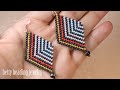 Easy and Quick  beading earring .How to make beaded jewelry?DIY