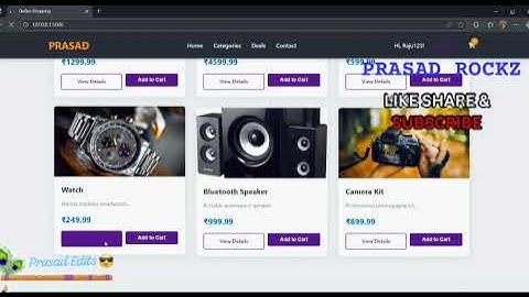 Building an E commerce Website with Flask Project #Ecommerce #python