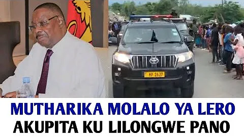 ANTHU KUNYADILA PETER MUTHARIKA PAMENE AKUCHOKA KU BLANTYRE KUPITA KU LILONGWE 