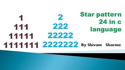 Star pattern  program no. 24//in c and c++ codes