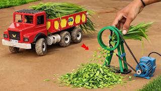diy mini tractor making chaff cutter machine for farm animals science project @Weldux
