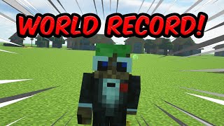 Worlds First Legit Speedrun in Minecraft Superflat!