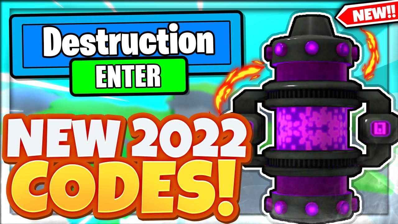  2022 ALL NEW SECRET OP CODES In Roblox Destruction Simulator YouTube