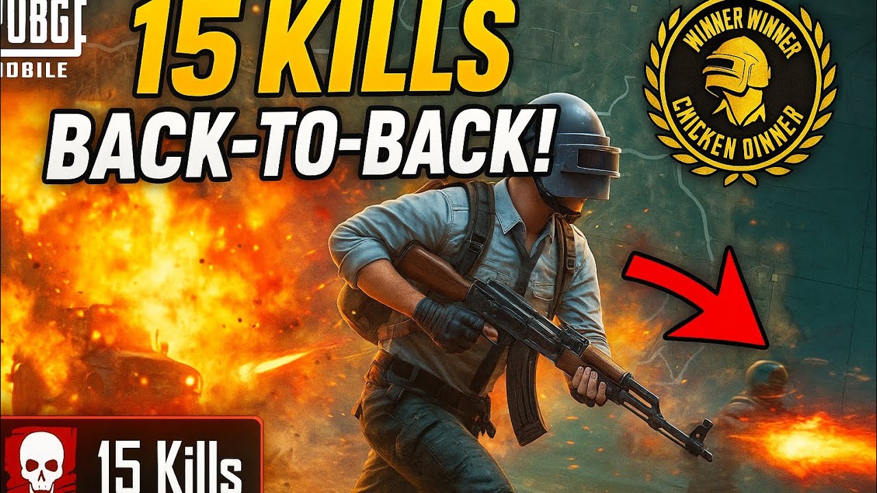 15kills back to back PUBG gaming 