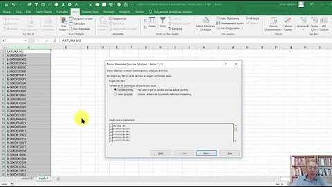 Excelde Metni Sütunlara Dönüştürmek / Text to Columns