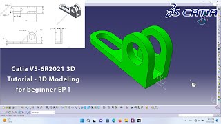 Celebrity Catia V5-6R2021 3D Tutorial - 3D Modeling for beginner EP.1 Profile