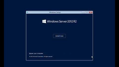 Part1: Install windows server 2012 r2