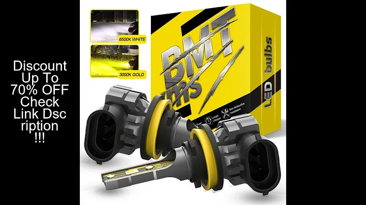 BMTxms 2PCS Canbus H11 H8 LED Fog Light Bulbs H27 880 881 9006 HB4 HB3 9145 H10 H16 LED CSP DRL Car