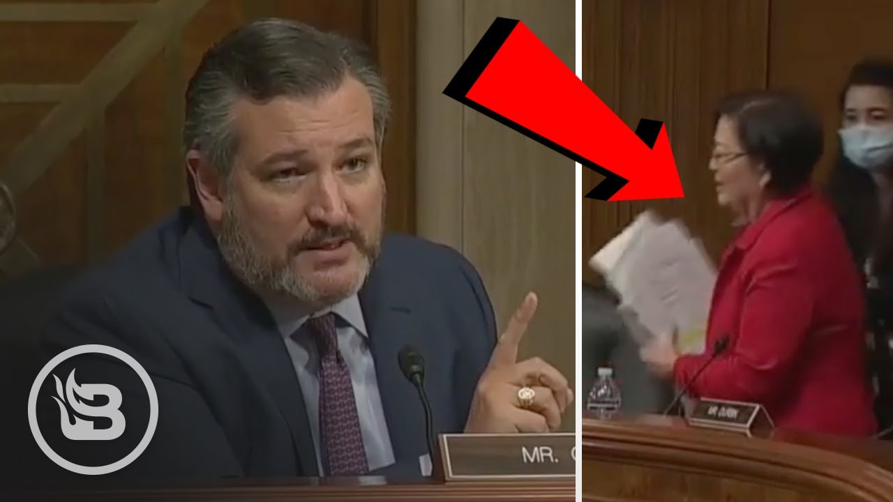 Ted Cruz Asks Mazie Hirono to Say One Negative Thing About Antifa...She Walks Out