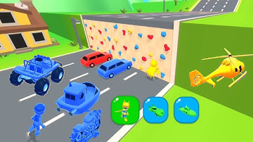Shape-Shifting 🚲🚁🛶🚗 Game | Level-335 | Gameplay Walk-through #gaming #shapeshifting #shorts #games
