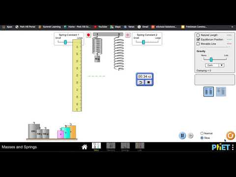 PHET mass on spring video