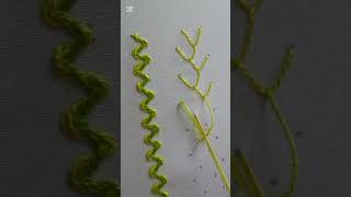 fly stitch | easy hand embroidery