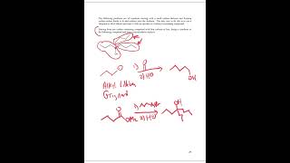 (Test 1) Org II Work Wade Alcohols and Ethers Video 4