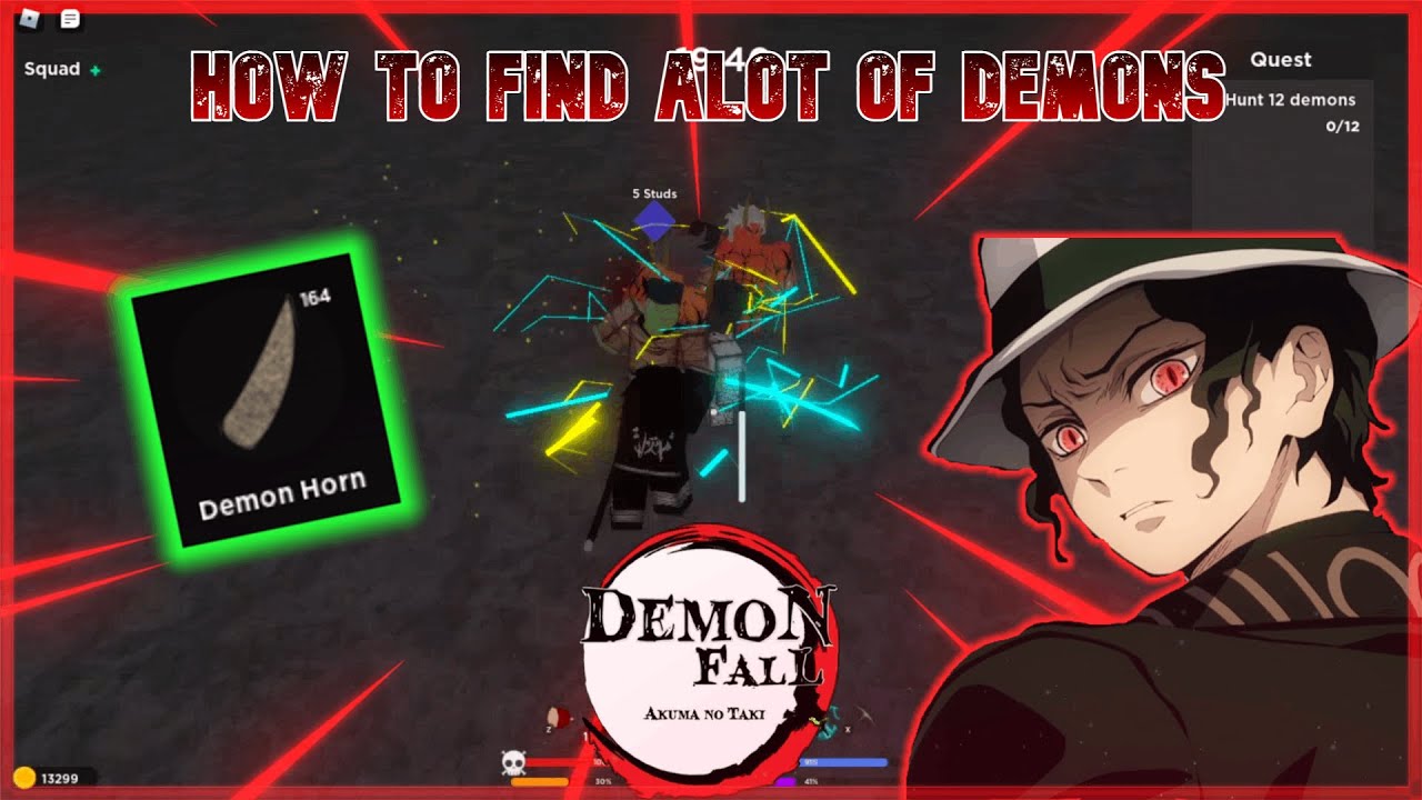 BEST* Places To Find Demons *FAST* In Demon Fall Roblox 