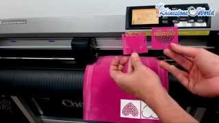 Graphtec CE6000-60: How To Cut Sticky Flock With TRW Stone Wizard!