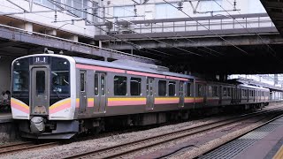 【記録用】JR東日本E129系A18編成+A7編成 入換 長岡駅発車
