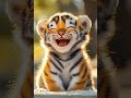 Can you comfort this adorable tiger cub's sad feelings? #tiger#shorts#nature#funny#cute