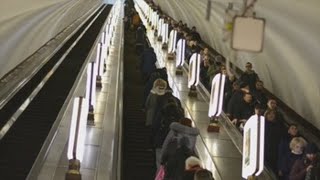 La estación de metro de Arsenalna, la más profunda del mundo