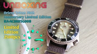 Unboxing Orient Triton 70th Anniversary Limited Edition Watch | RA-AC0K05G00B 43MM diver watch