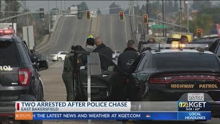 2 arrested after police chase in east Bakersfield