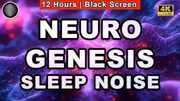Neurogenesis Noise for Sleep | 12 Hours | Black Screen | Relax | Calm | Anxiety | Rewire Your Mind