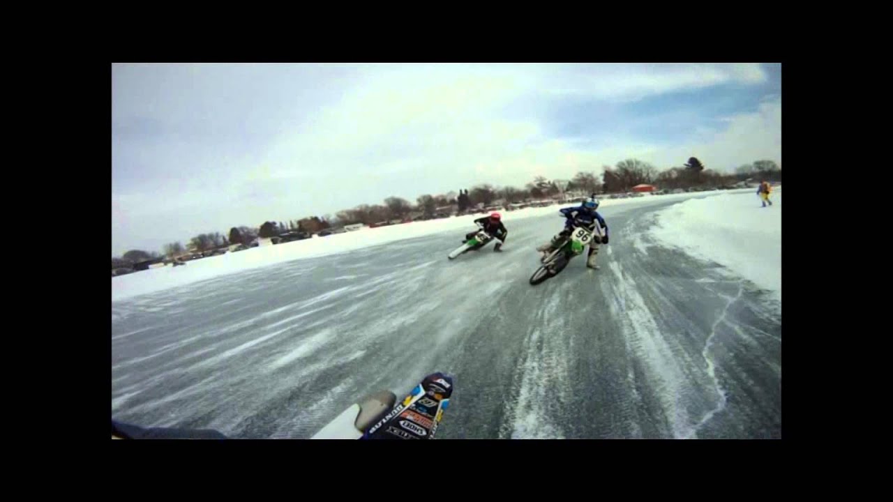 NWIRC Bloomer Week 5 Studded Motorcycle Ice Racing YouTube