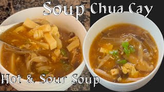 Súp Chua Cay - Cách Nấu Súp Chua Cay Tứ Xuyên Kiểu Buffet Rất Ngon - Hot and Sour Soup Recipe