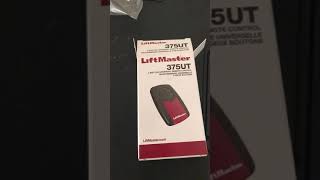 375 UT Universal Remote Control Programming to LiftMaster with Purple Learn Button