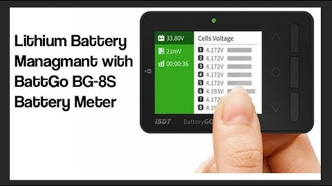 Lithium battery management with BattGo BG-8S Battery Meter #Diy #Battery #BG-8S