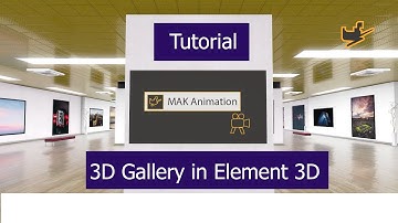 3D Gallery In After Effects Element 3D Tutorial  #element3d #aftereffects #videohive #maknaimation