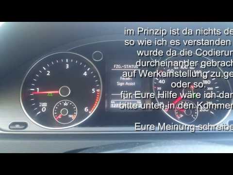 Sign Assist Fehler,   VW PASSAT  B7