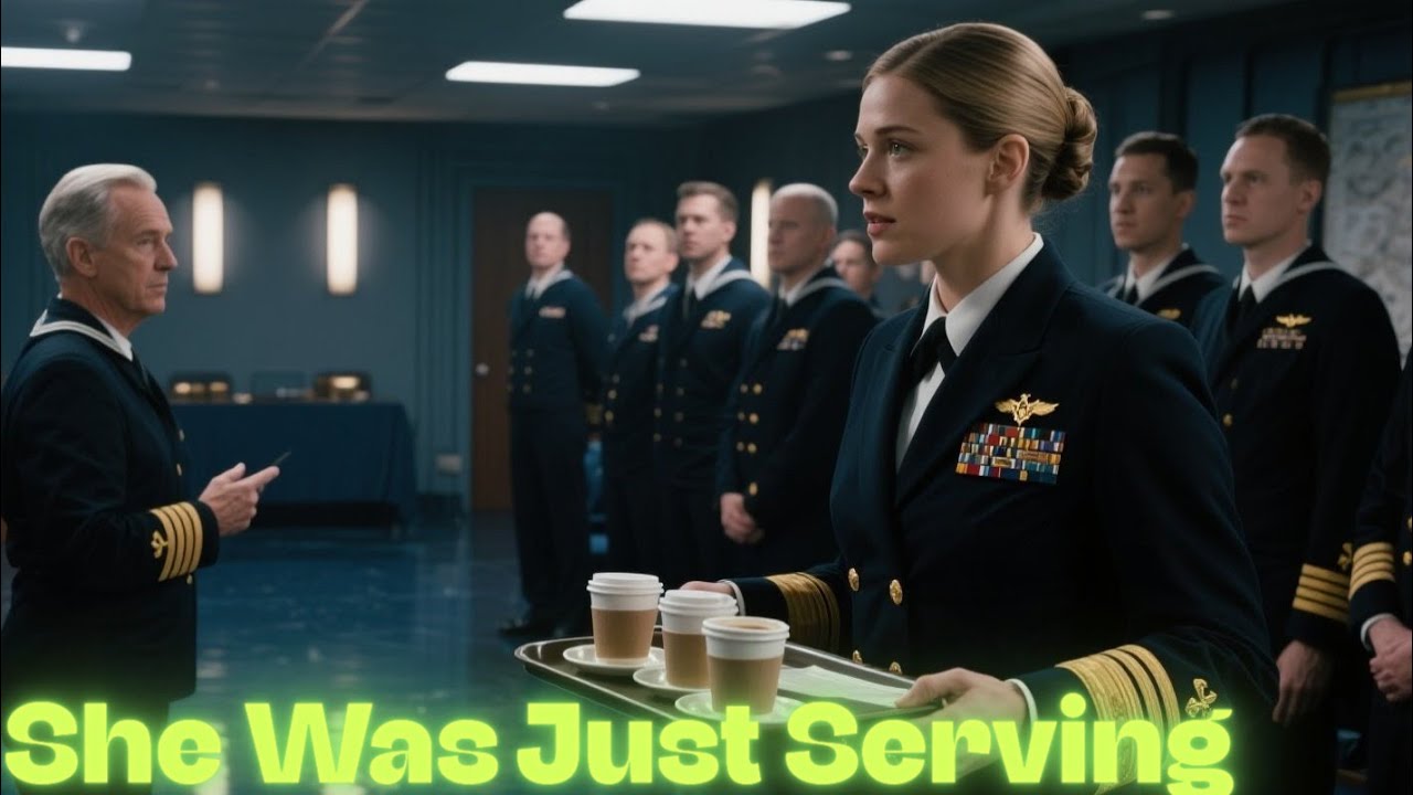 She Was Just Serving Coffee — Then the Admiral Said Her Call Sign, and Silence Took Over the Room