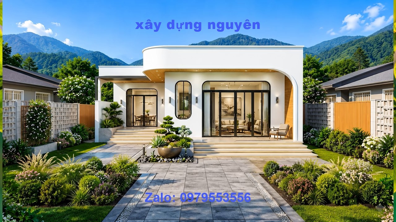 mẫu Nhà Cấp 4 Chữ L Thiết Kế 4 Phòng Ngủ Diện Tích 8x20m #nhacap4